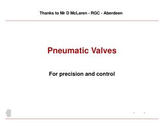 Pneumatic Valves