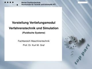 Vorstellung Vertiefungsmodul Verfahrenstechnik und Simulation (Fluidische Systeme)