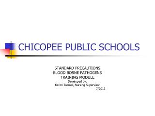 CHICOPEE PUBLIC SCHOOLS