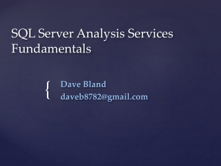 SQL Server Analysis Services Fundamentals