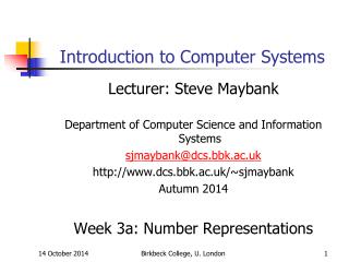 Introduction to Computer Systems