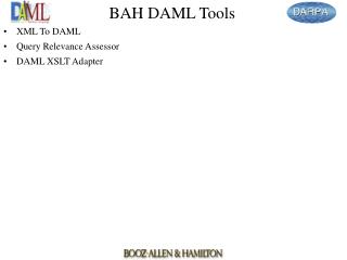 BAH DAML Tools