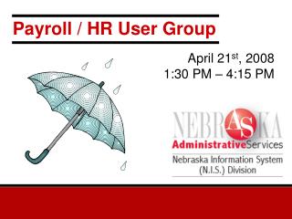 Payroll / HR User Group