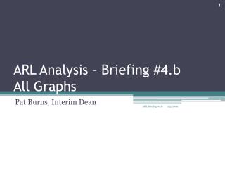 ARL Analysis – Briefing #4.b All Graphs