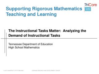 Supporting Rigorous Mathematics Teaching and Learning