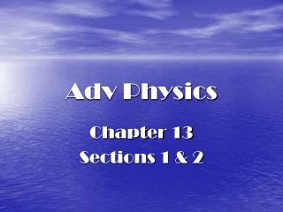 Adv Physics