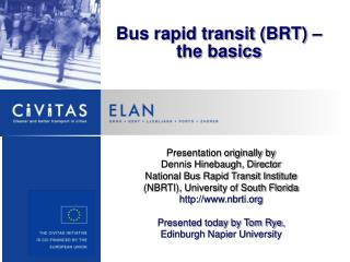 Bus rapid transit (BRT) – the basics