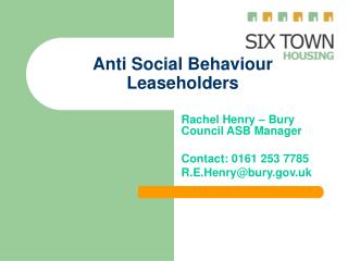 Anti Social Behaviour Leaseholders