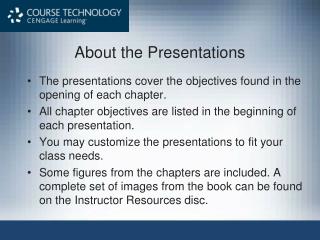 About the Presentations