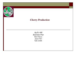 Cherry Production