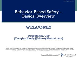Behavior-Based Safety – Basics Overview
