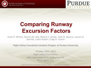 Comparing Runway Excursion Factors