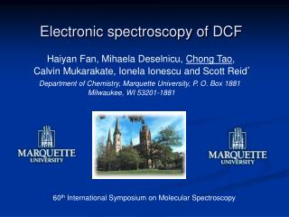 Electronic spectroscopy of DCF