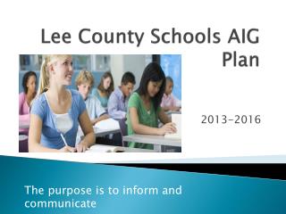 Lee County Schools AIG Plan