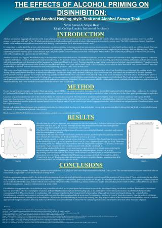 THE EFFECTS OF ALCOHOL PRIMING ON DISINHIBITION: