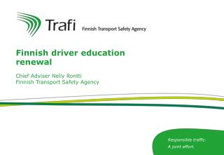 Finnish driver education renewal