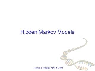 Hidden Markov Models