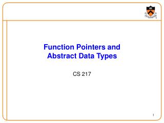 Function Pointers and Abstract Data Types
