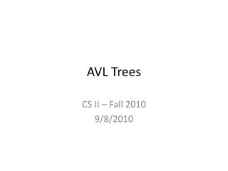 AVL Trees