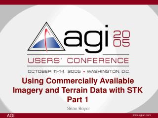 Using Commercially Available Imagery and Terrain Data with STK Part 1