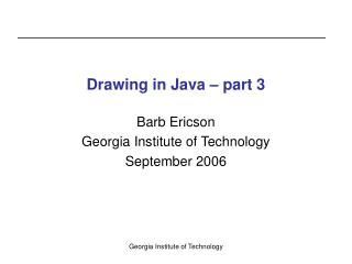 Drawing in Java – part 3