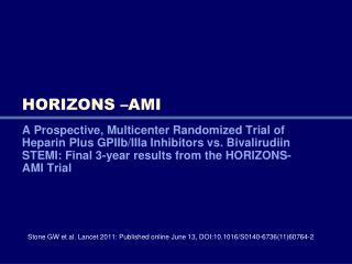 HORIZONS –AMI