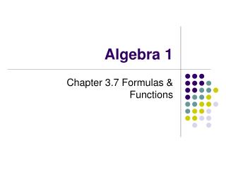 Algebra 1