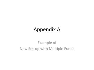 Appendix A