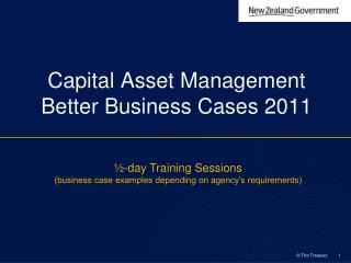 Capital Asset Management Better Business Cases 2011
