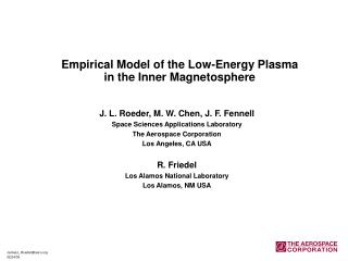 Empirical Model of the Low-Energy Plasma in the Inner Magnetosphere