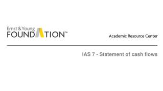 IAS 7 - Statement of cash flows