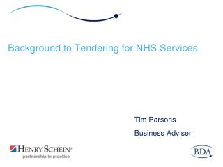 Background to Tendering for NHS Services