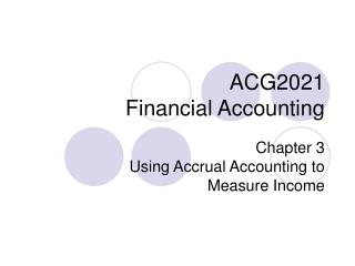 ACG2021 Financial Accounting