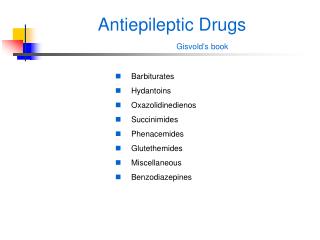 Antiepileptic Drugs