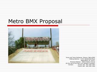 Metro BMX Proposal