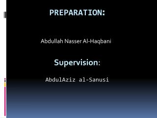 : Preparation