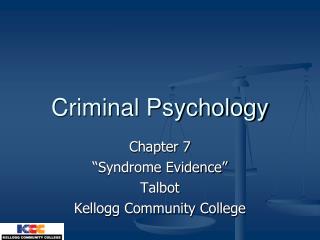 Criminal Psychology