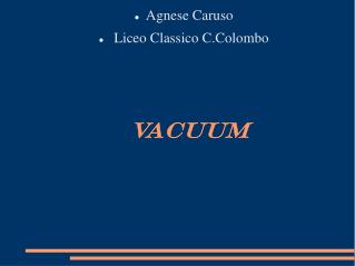 Vacuum