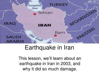 Earthquake in Iran