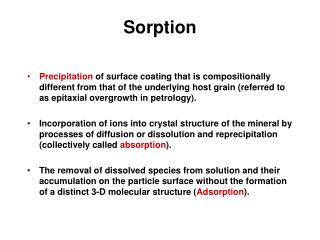 Sorption