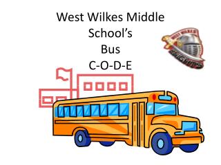 West Wilkes Middle School’s Bus C-O-D-E