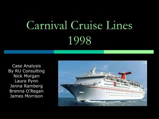 Carnival Cruise Lines 1998