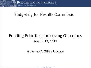 Budgeting for Results Commission