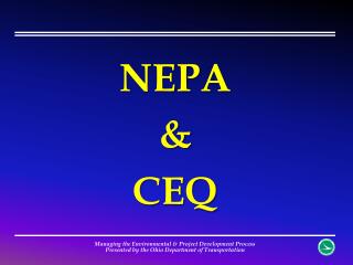 NEPA &amp; CEQ