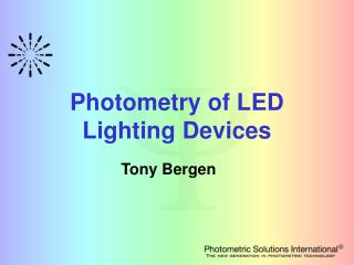 Photometry of LED Lighting Devices