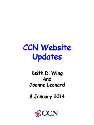 CCN Website Updates