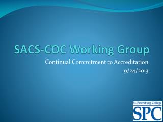 SACS-COC Working Group