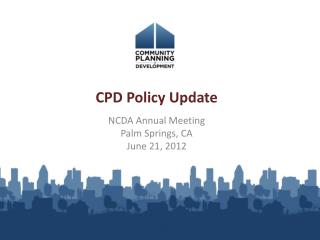 CPD Policy Update