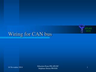 Wiring for CAN bus