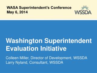 Washington Superintendent Evaluation Initiative